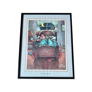 Gary Patterson Print “The Golf Lover” Framed Cartoon - Vintage 1980